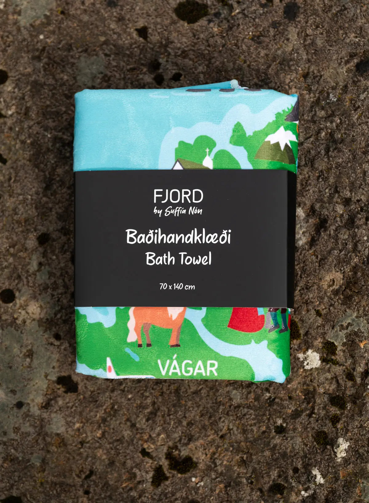 Bath Towel - Föroyakort FJORD