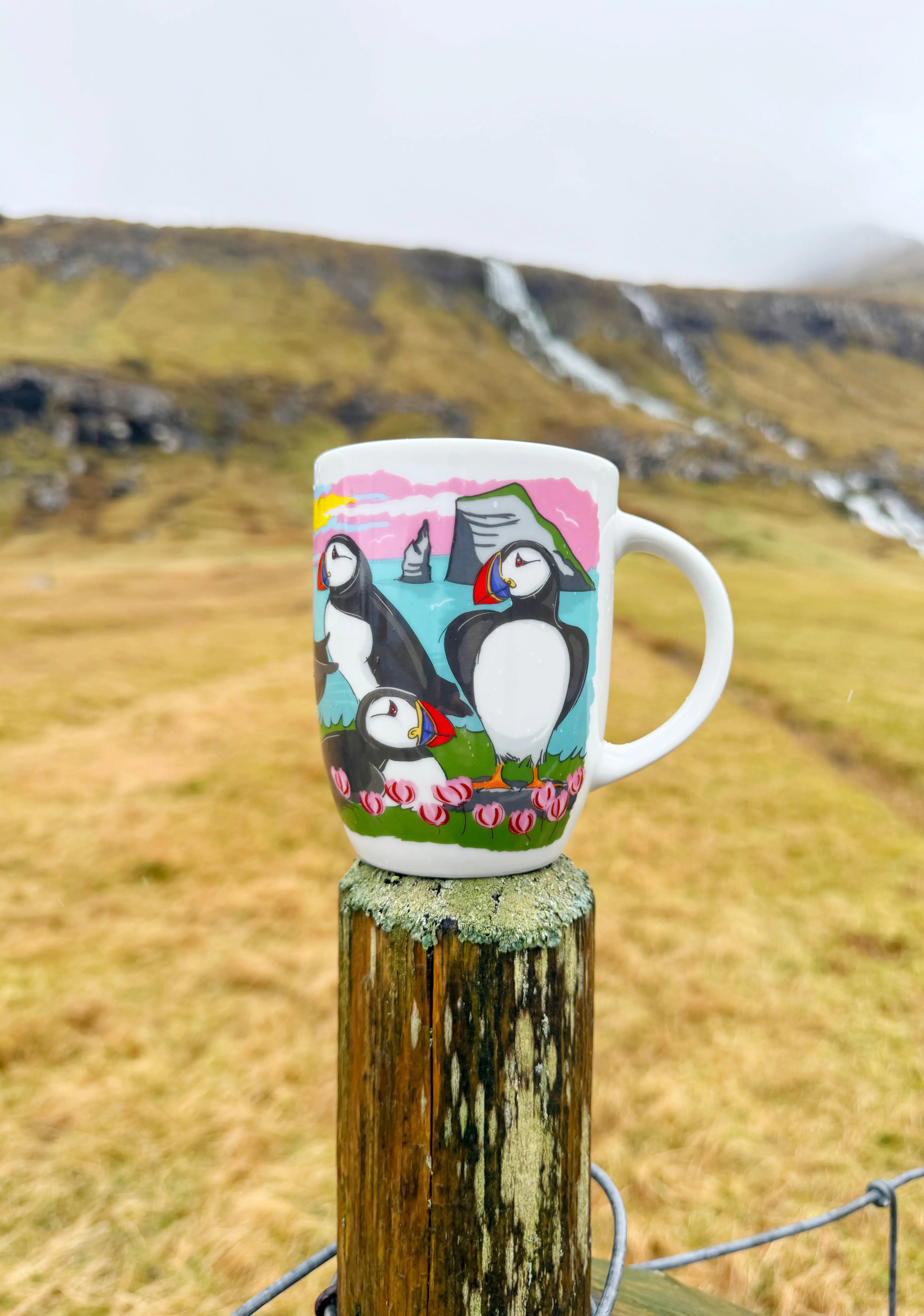 Puffin mug - Fine porcelain FJORD