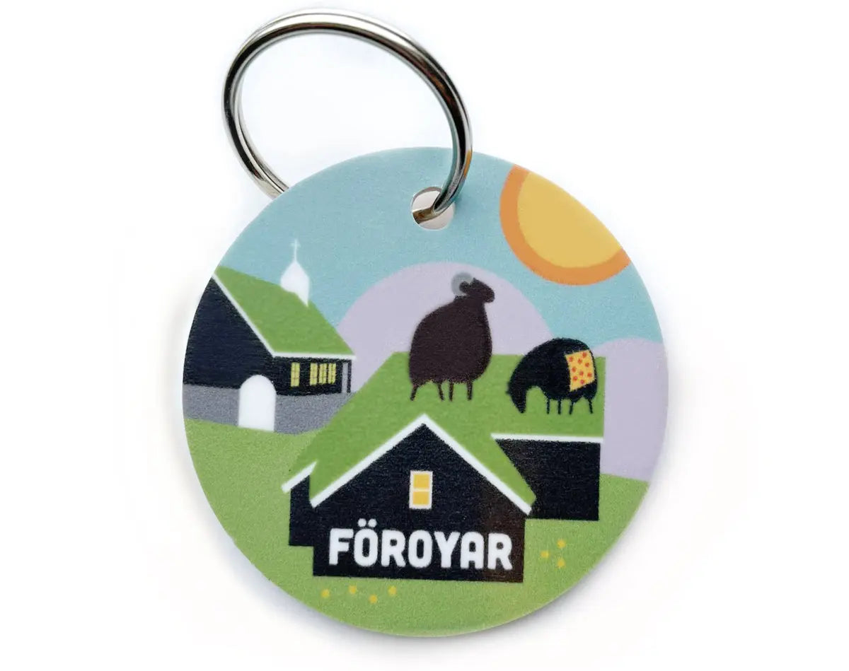 Key ring - Föroysk bygd FJORD