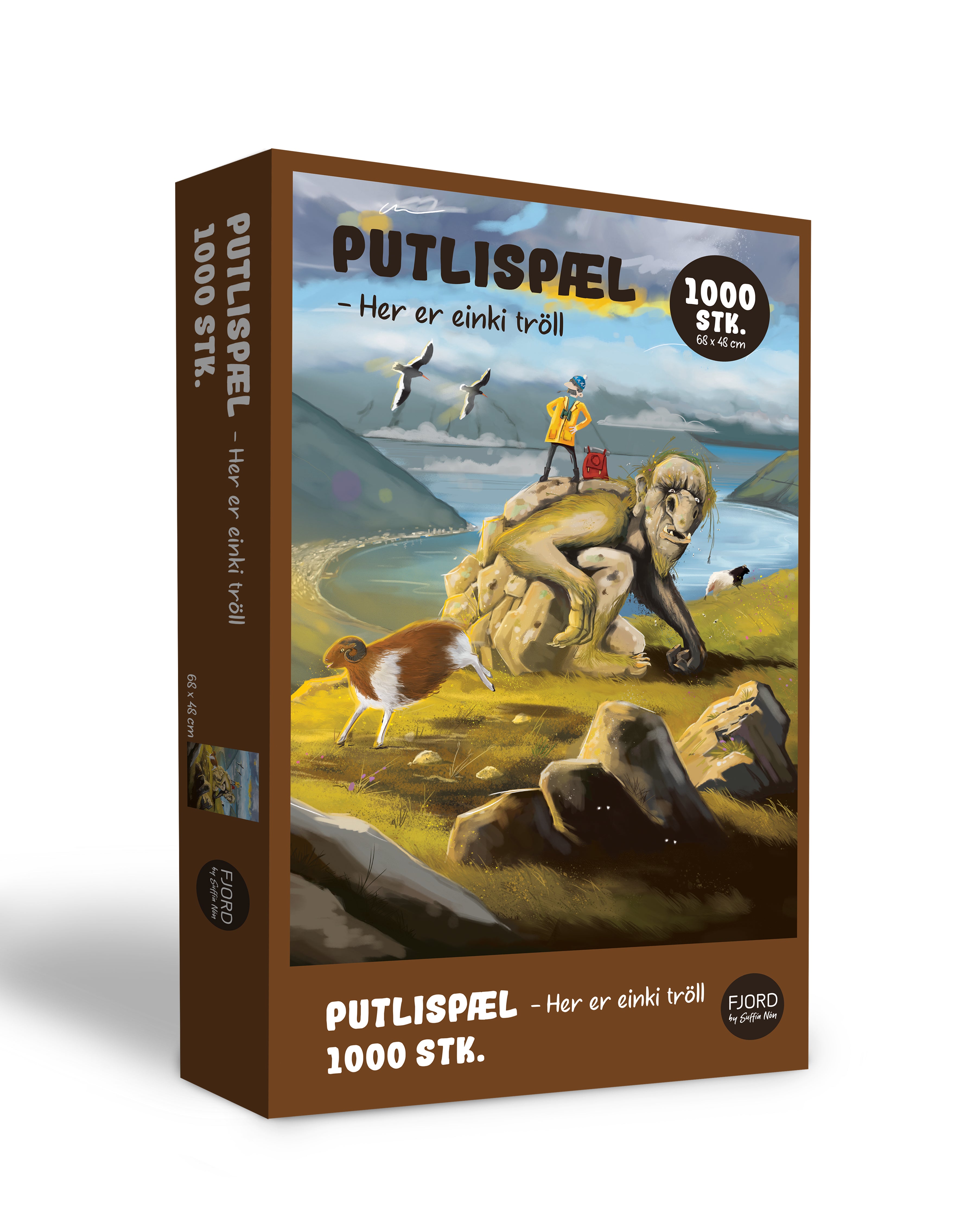 Puzzle 1000 pcs. - Her er einki tröll