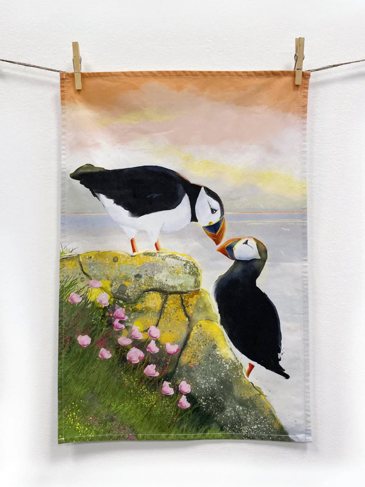 Tea Towel - Ásttiknir lundar FJORD