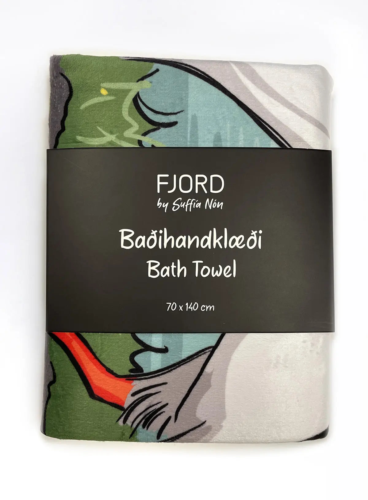 Bath Towel - Lundar við útsýni FJORD
