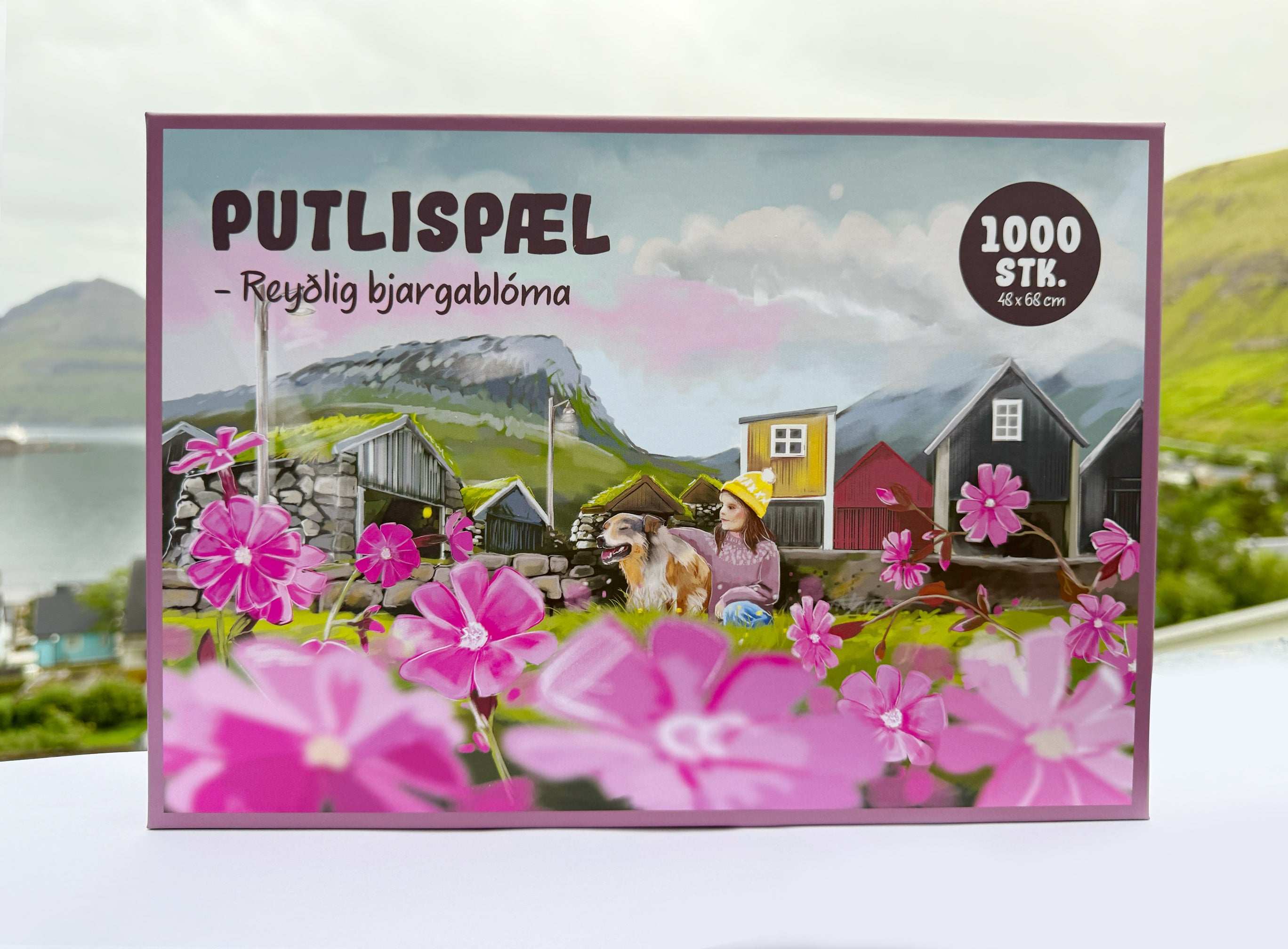 Puzzle 1000 pcs. - Reyðlig bjargablóma