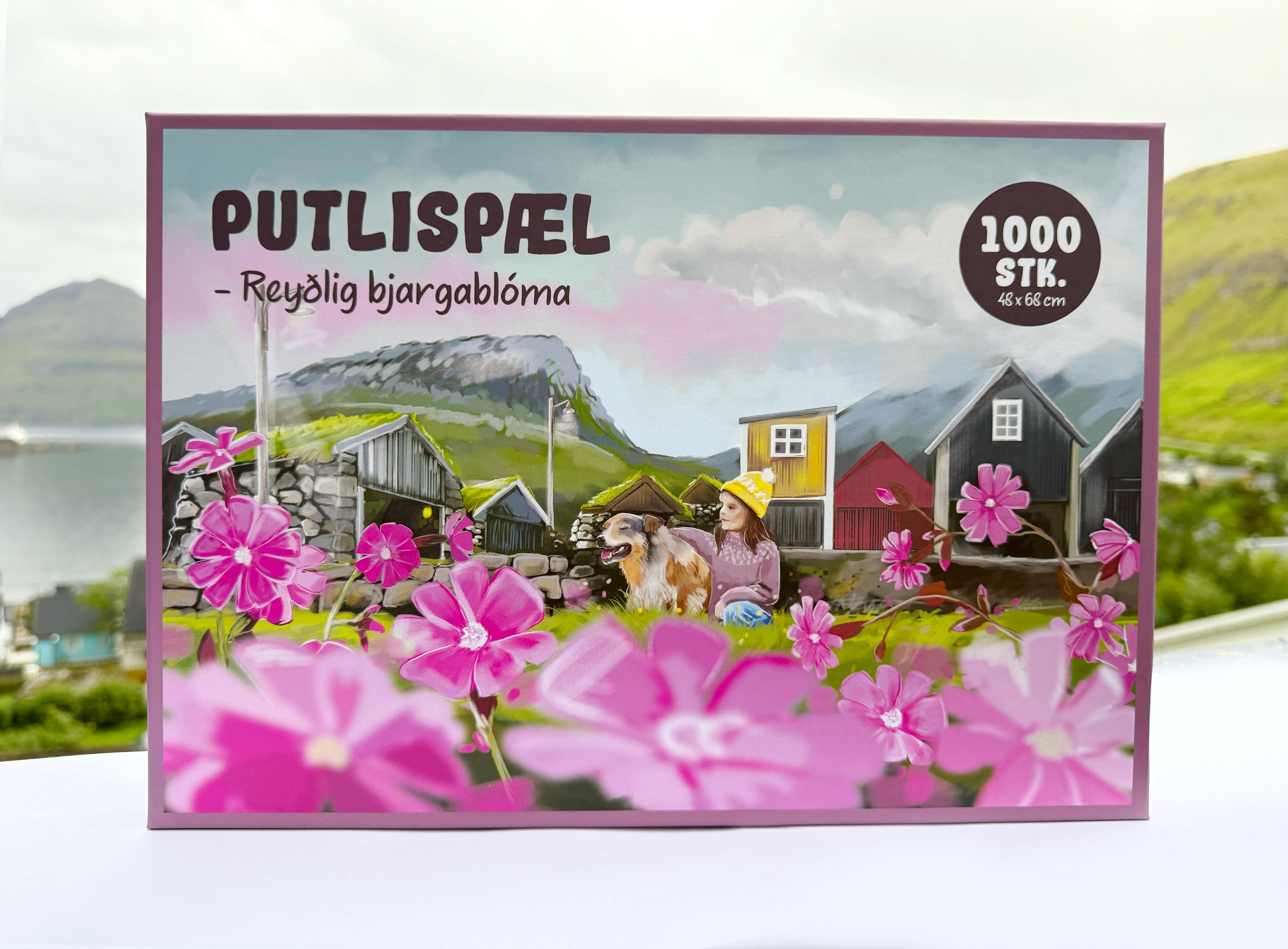 Puzzle 1000 pcs. - Reyðlig bjargablóma