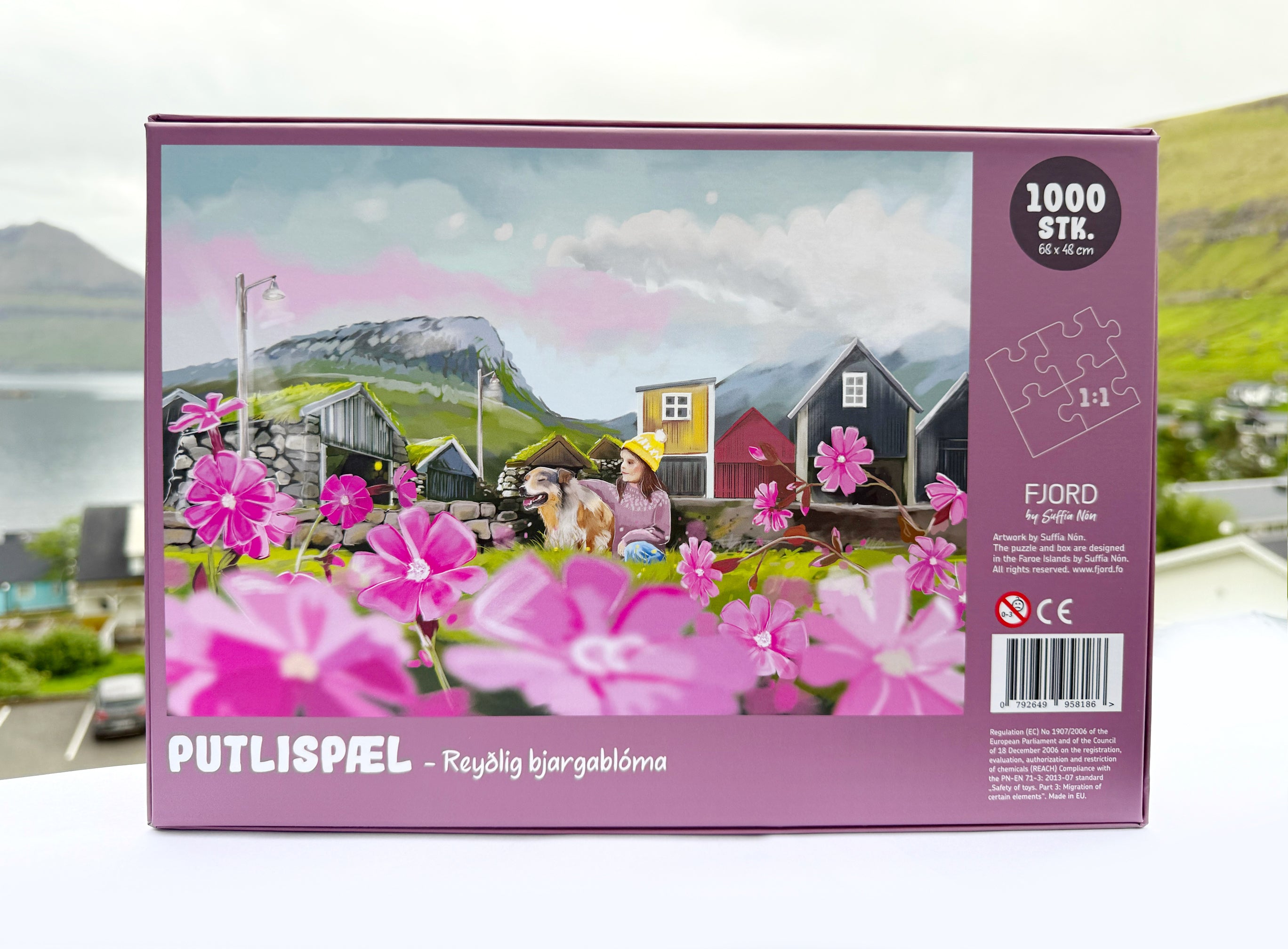Puzzle 1000 pcs. - Reyðlig bjargablóma