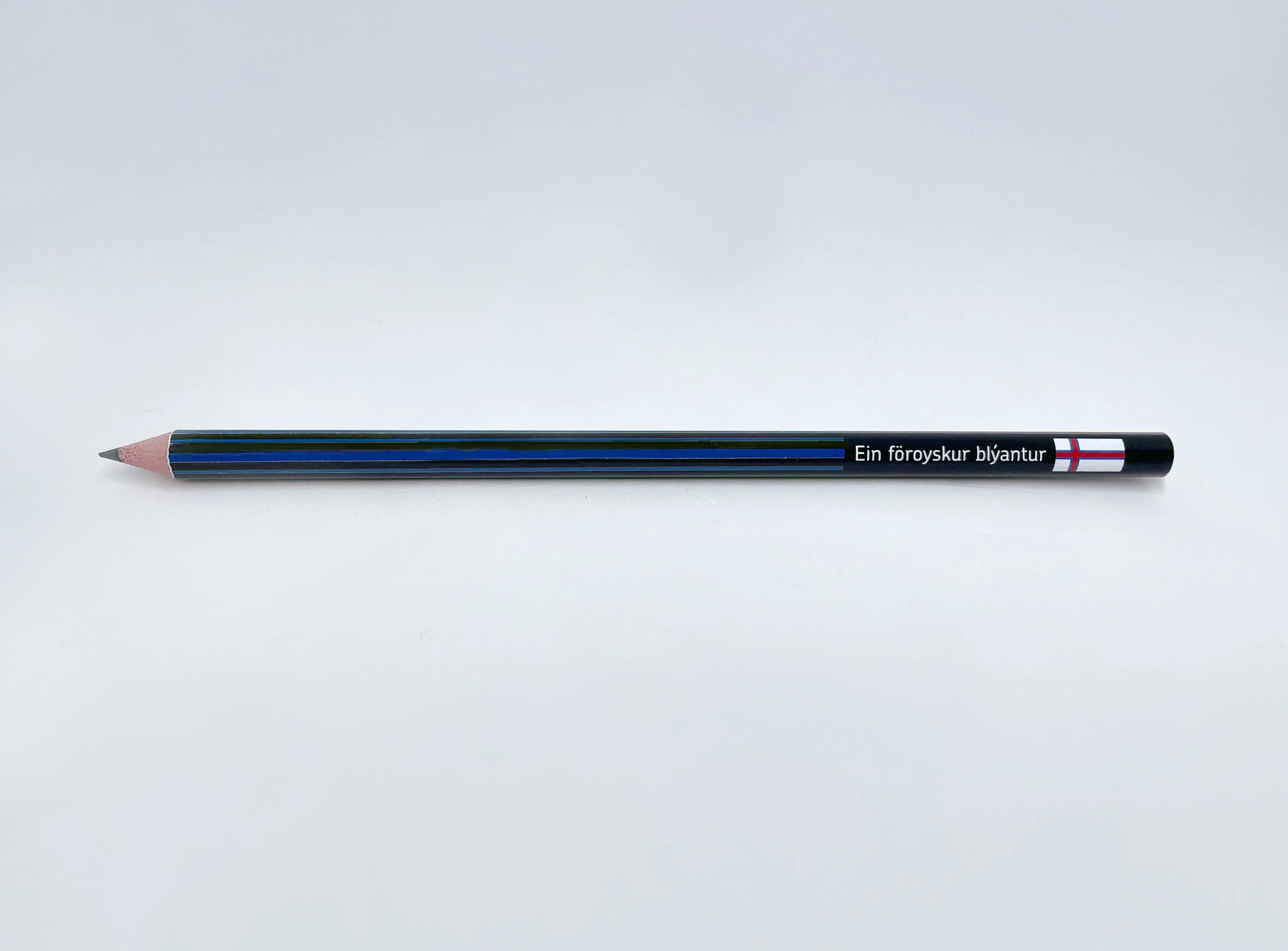 Pencil - Faroese blue/black pattern FJORD