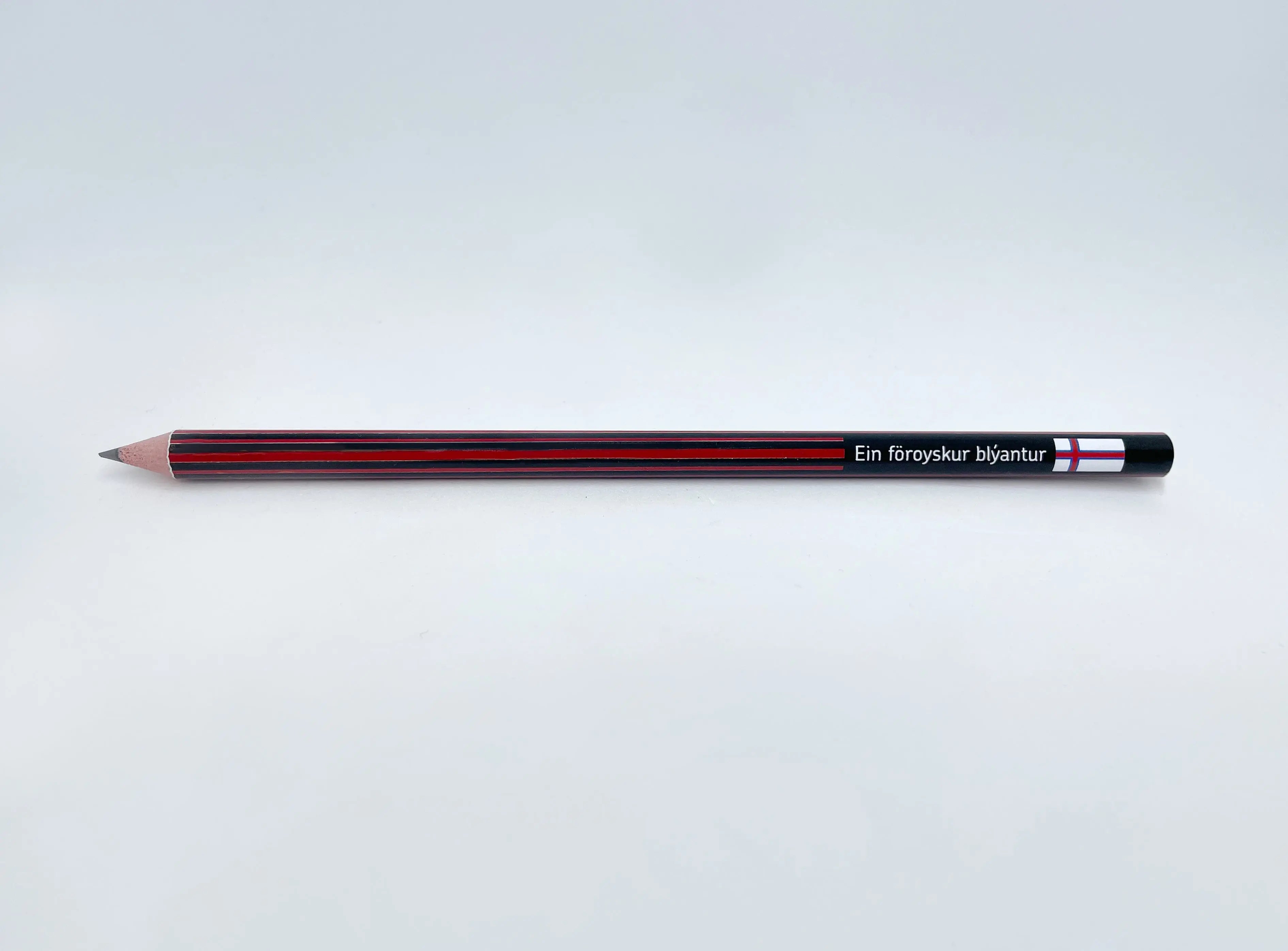 Pencil - Faroese red/black pattern FJORD