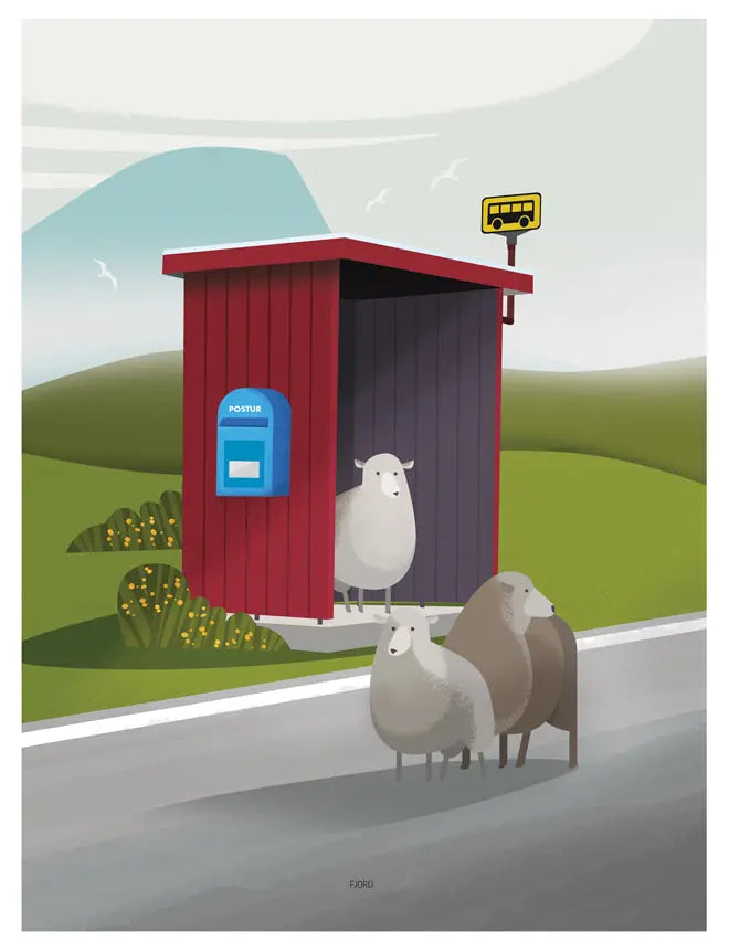 Poster - Bussskýli FJORD