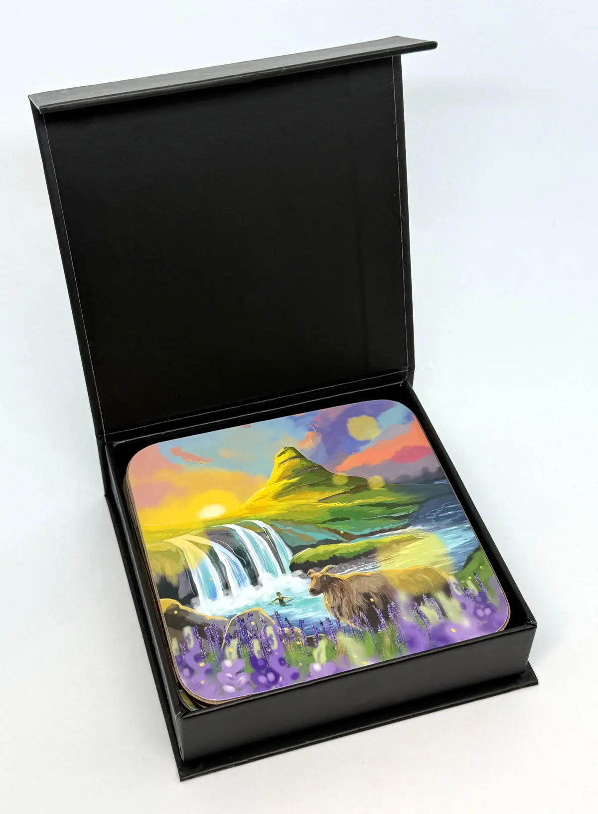 Coaster set - Ísland Fjord