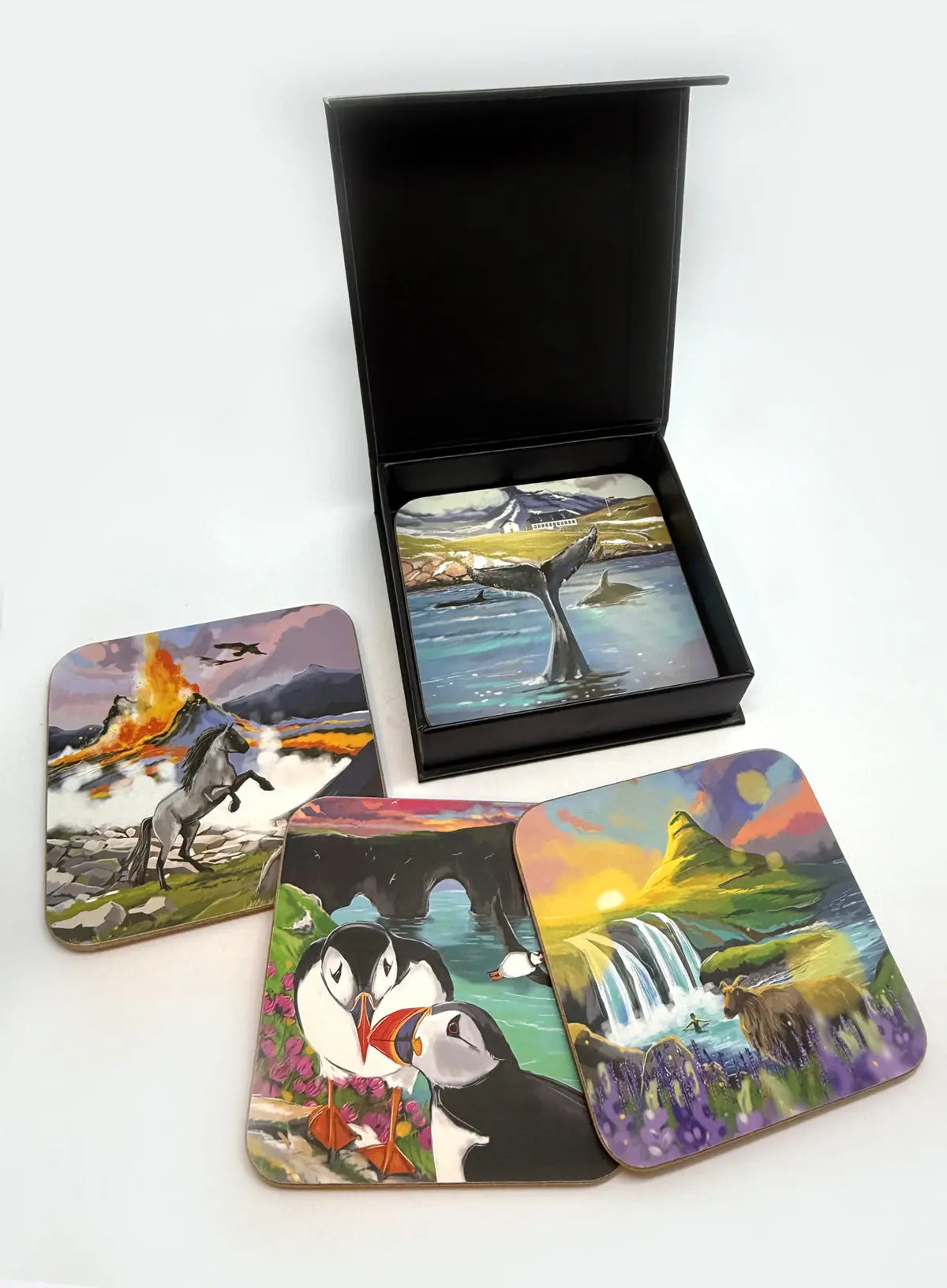 Coaster set - Ísland Fjord