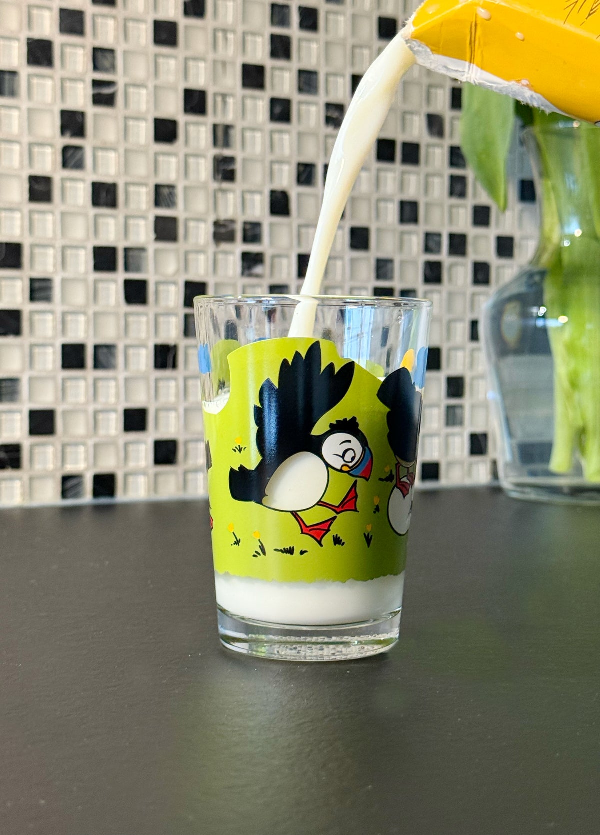 Drinking Glass - Puffins