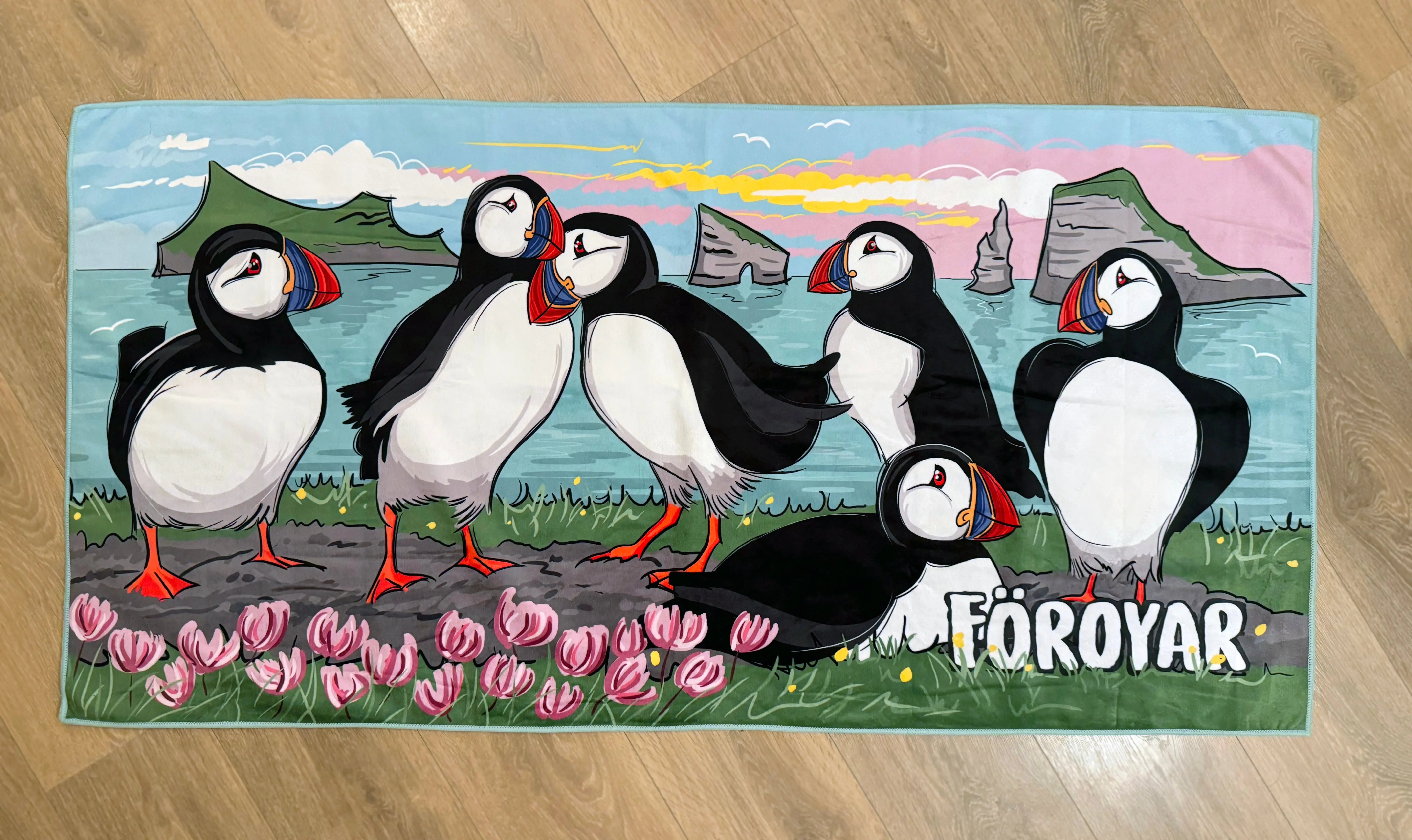 Bath Towel - Lundar við útsýni FJORD