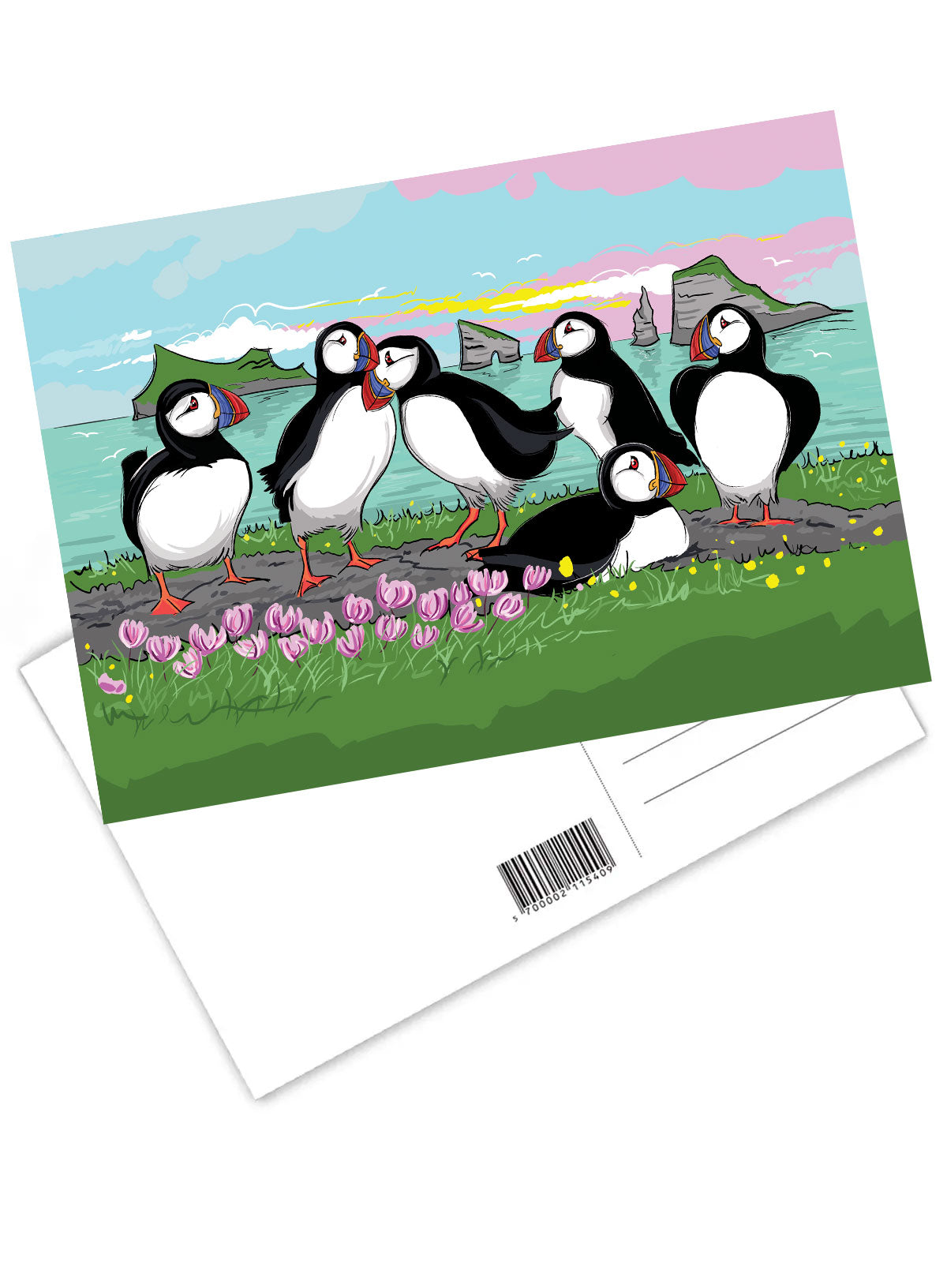 Postcard - Lundar við útsýni FJORD