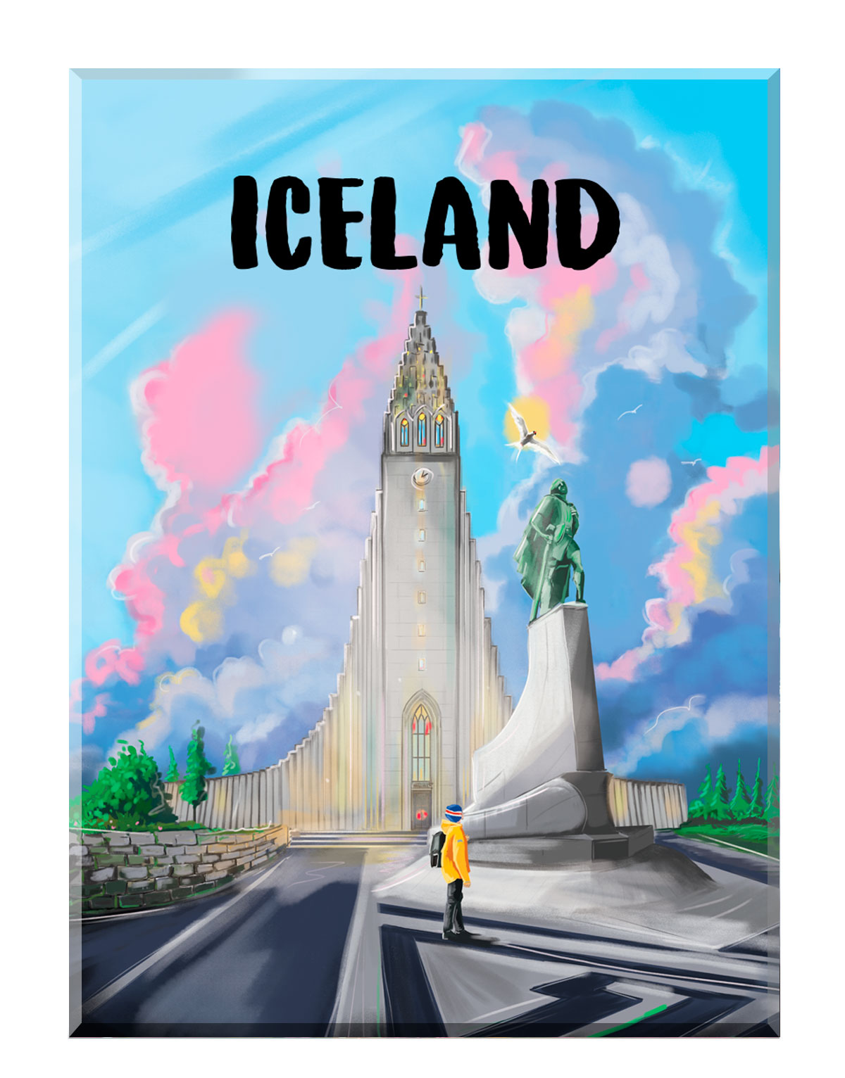 Magnet Hallgrímskirkja - Iceland Fjord