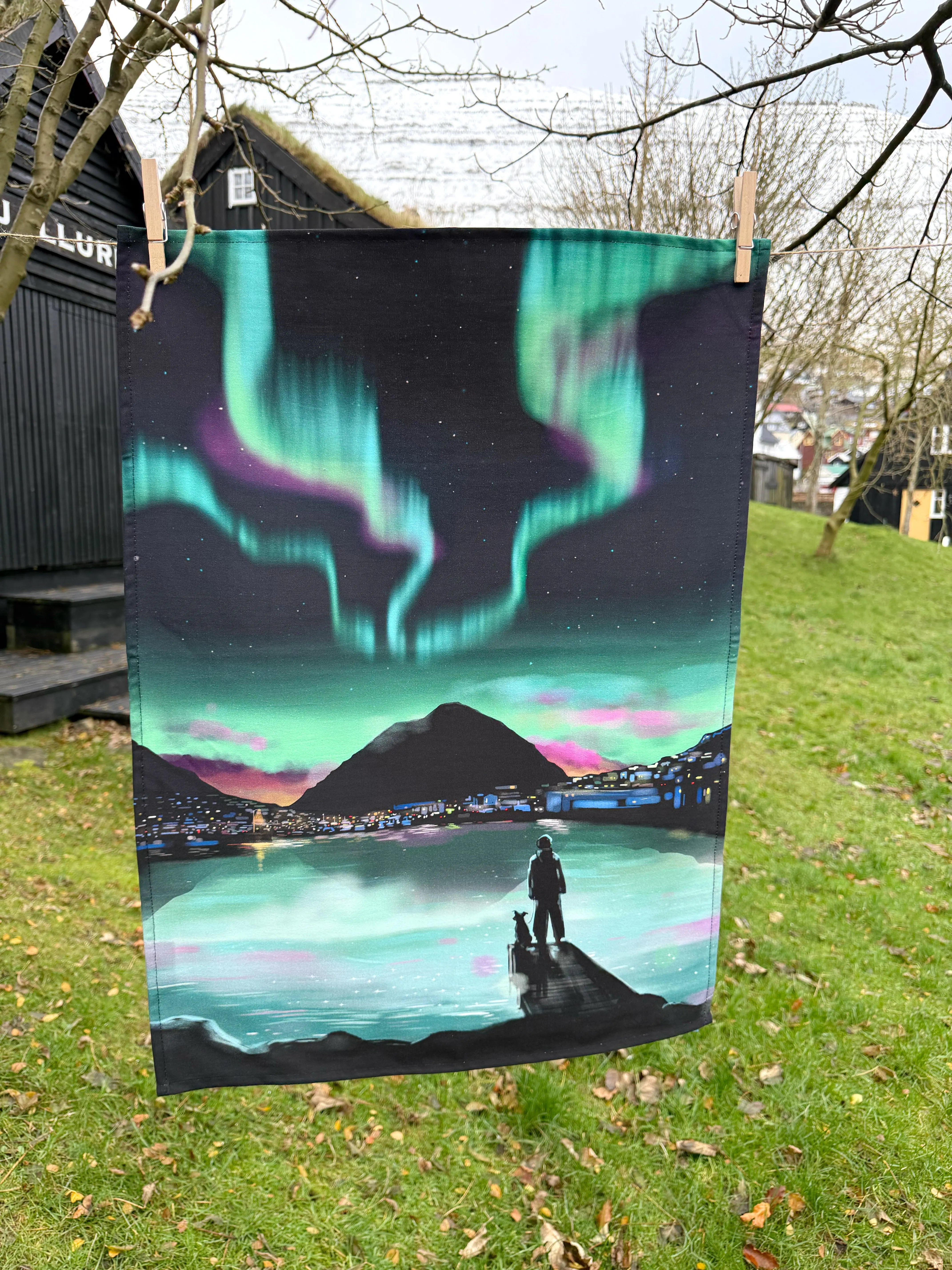 Tea Towel - Norðlýsið FJORD
