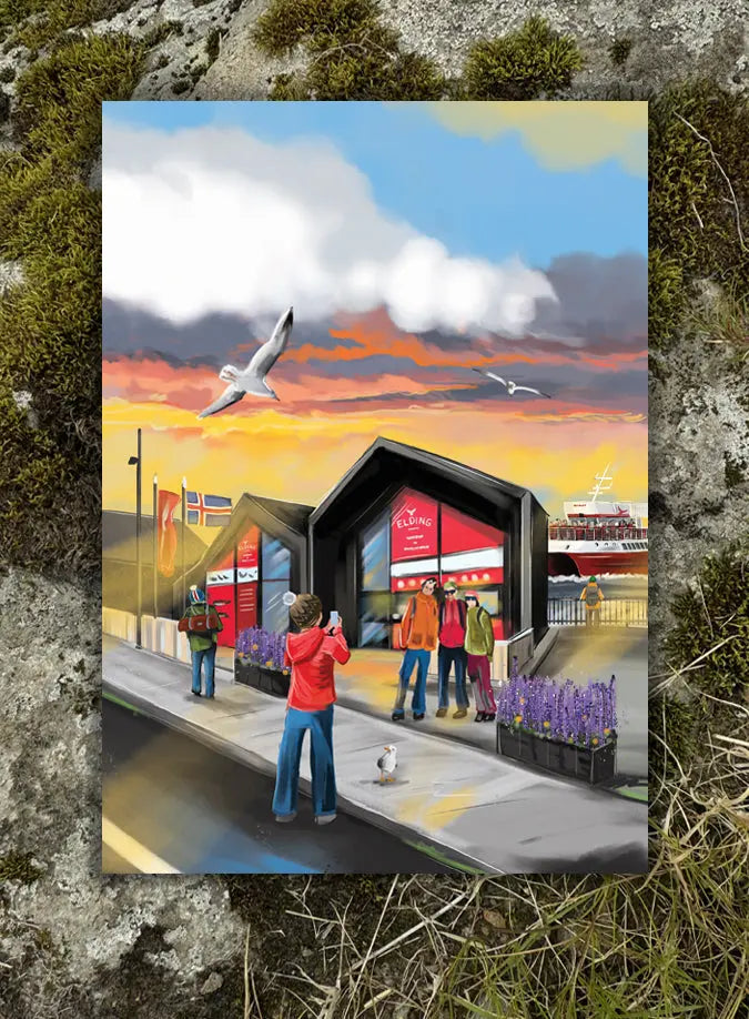 Postcard - Elding Fjord