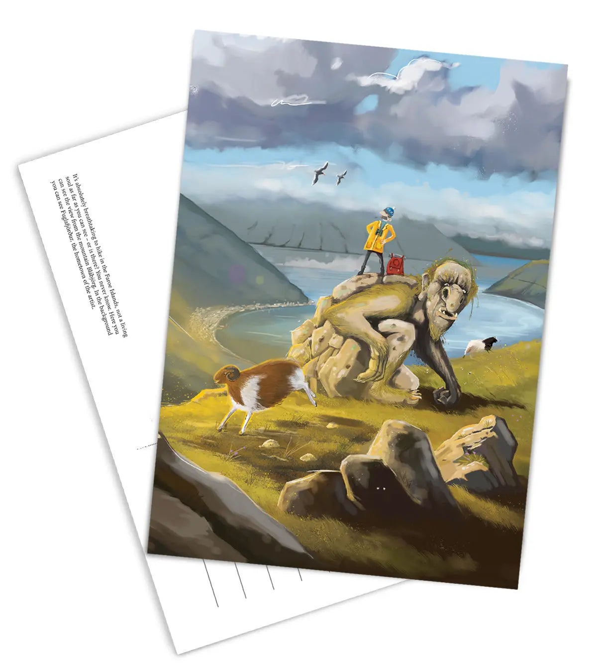Postcard - “Her er einki tröll" FJORD