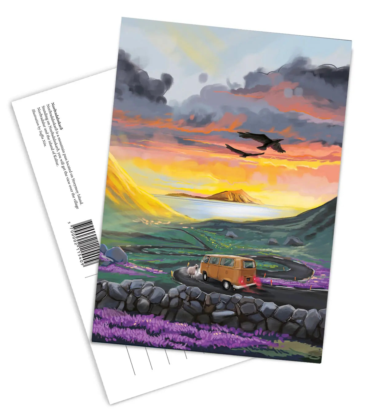 Postcard - Norðradalsskarð FJORD