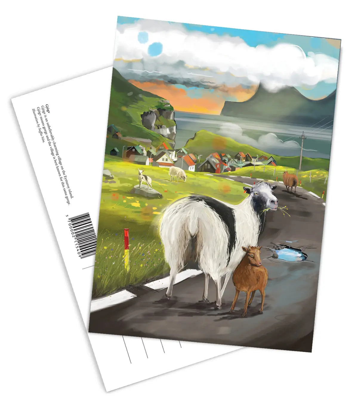 Postcard - Gjógv FJORD