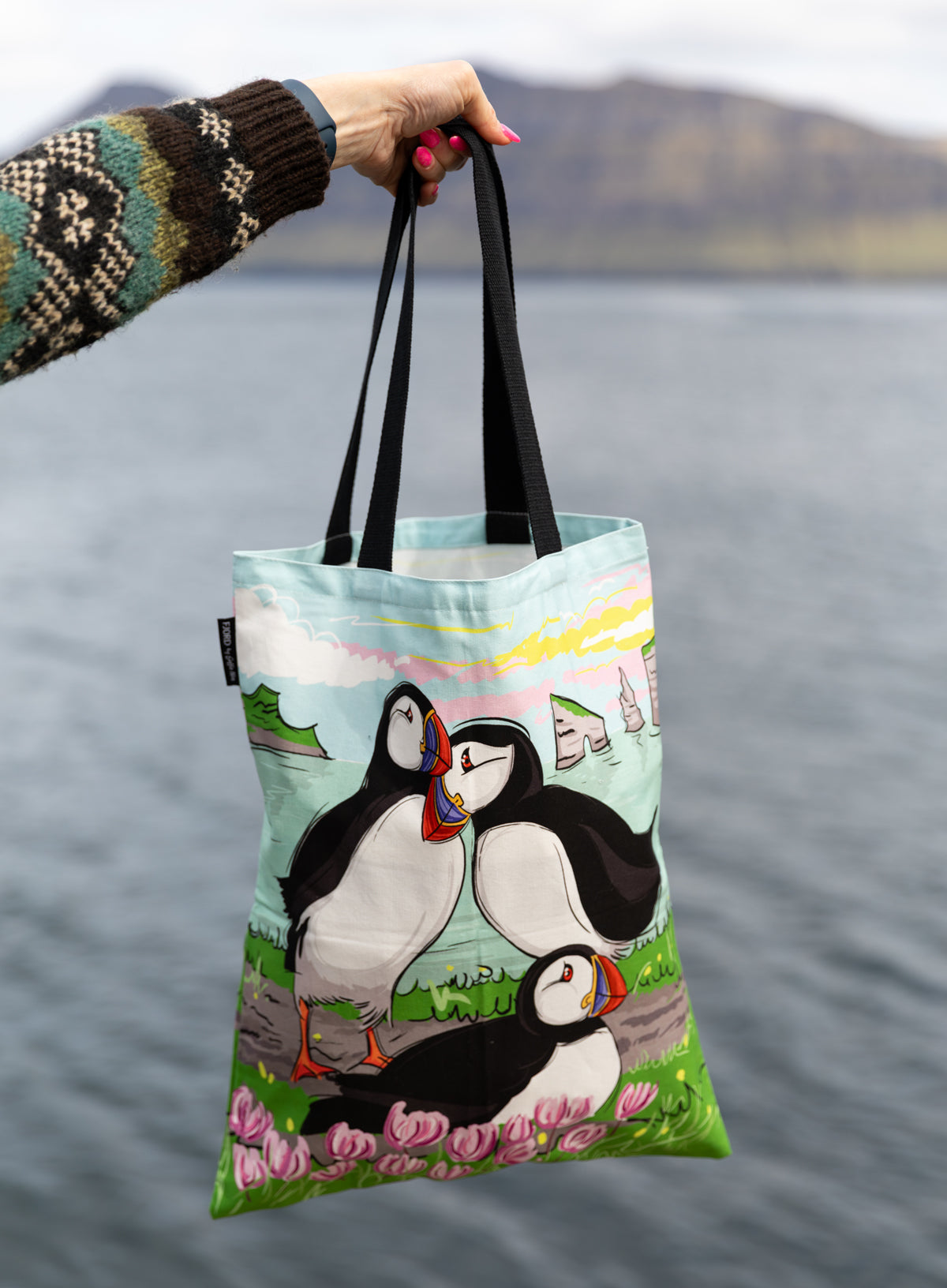 Tote bag - Lundar við útsýni