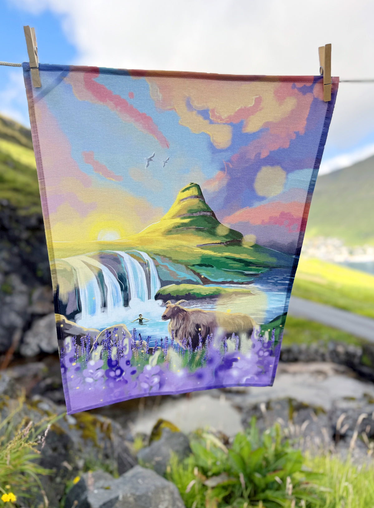 Tea towel - Kirkjufell