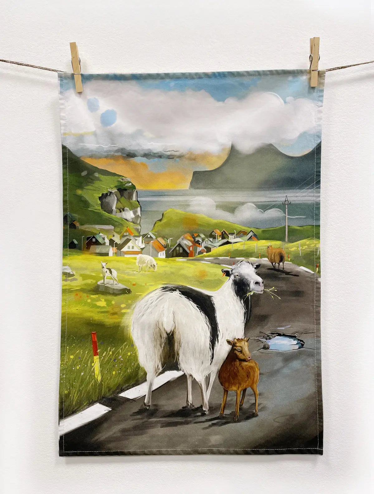 Tea Towel - Summarkvöld FJORD