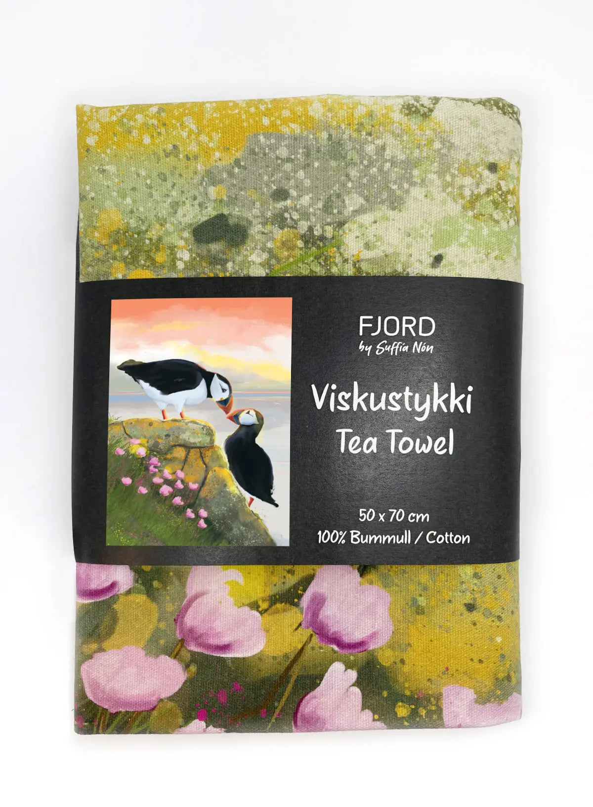 Tea Towel - Ásttiknir lundar FJORD