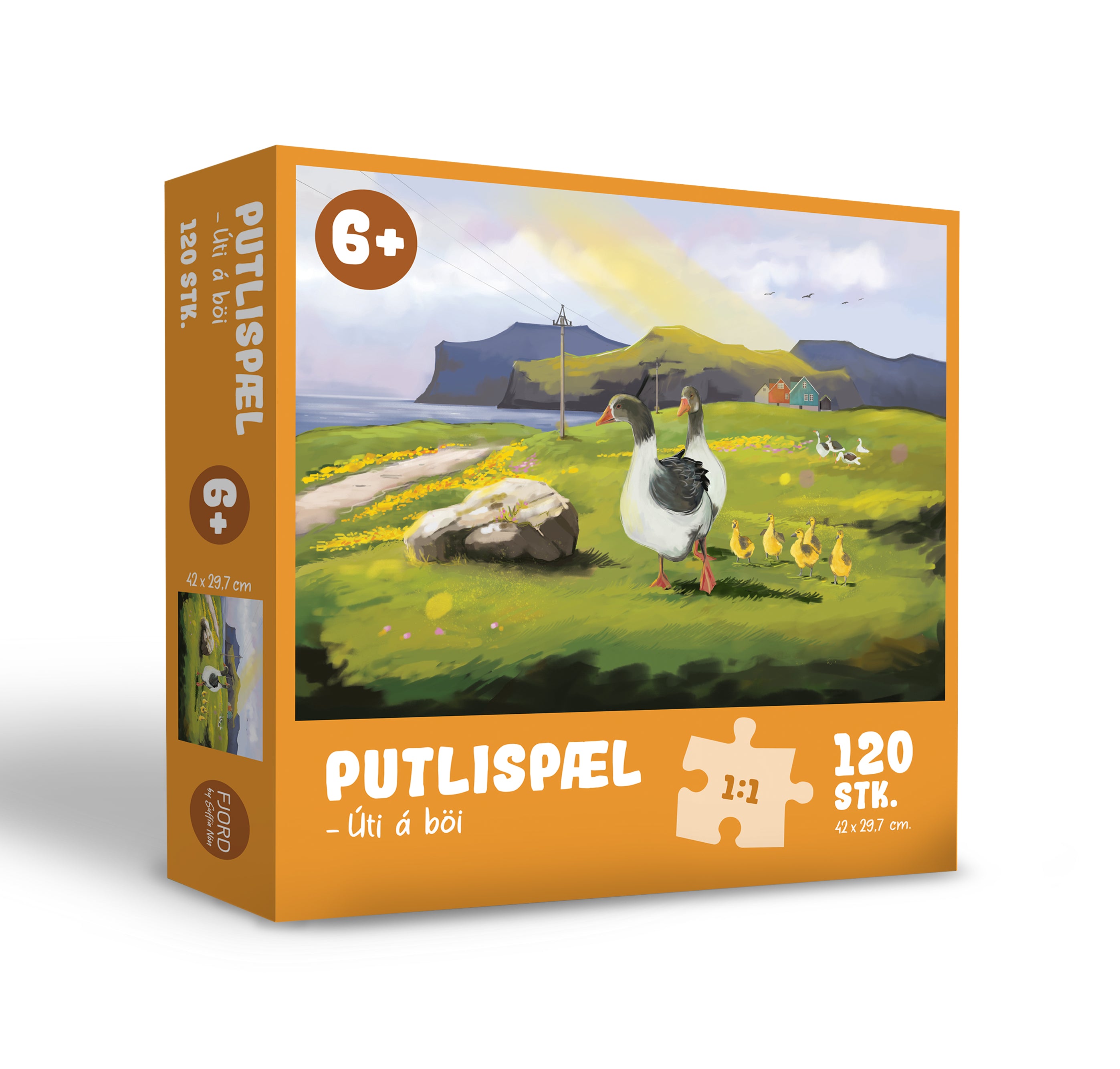 Puzzle 120 pcs. - Úti á böi