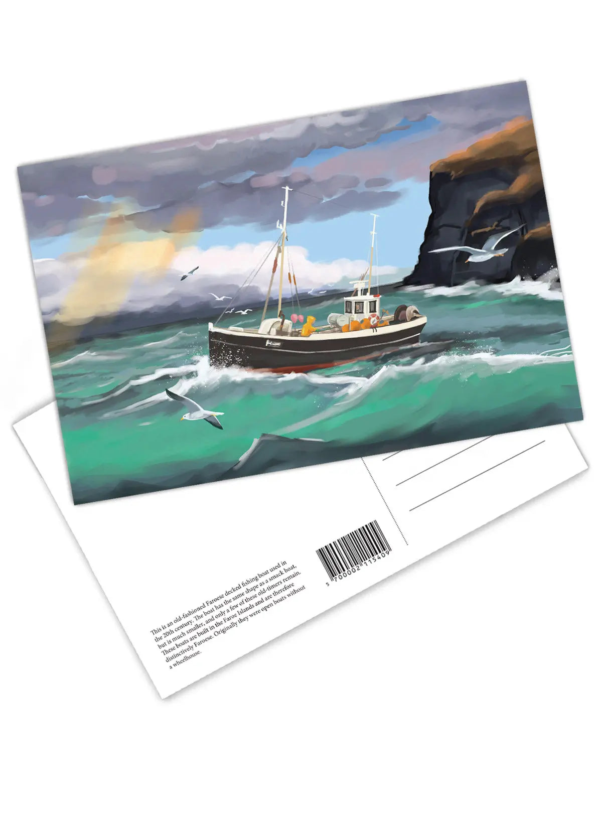 Postcard - Aftur av útróðri FJORD