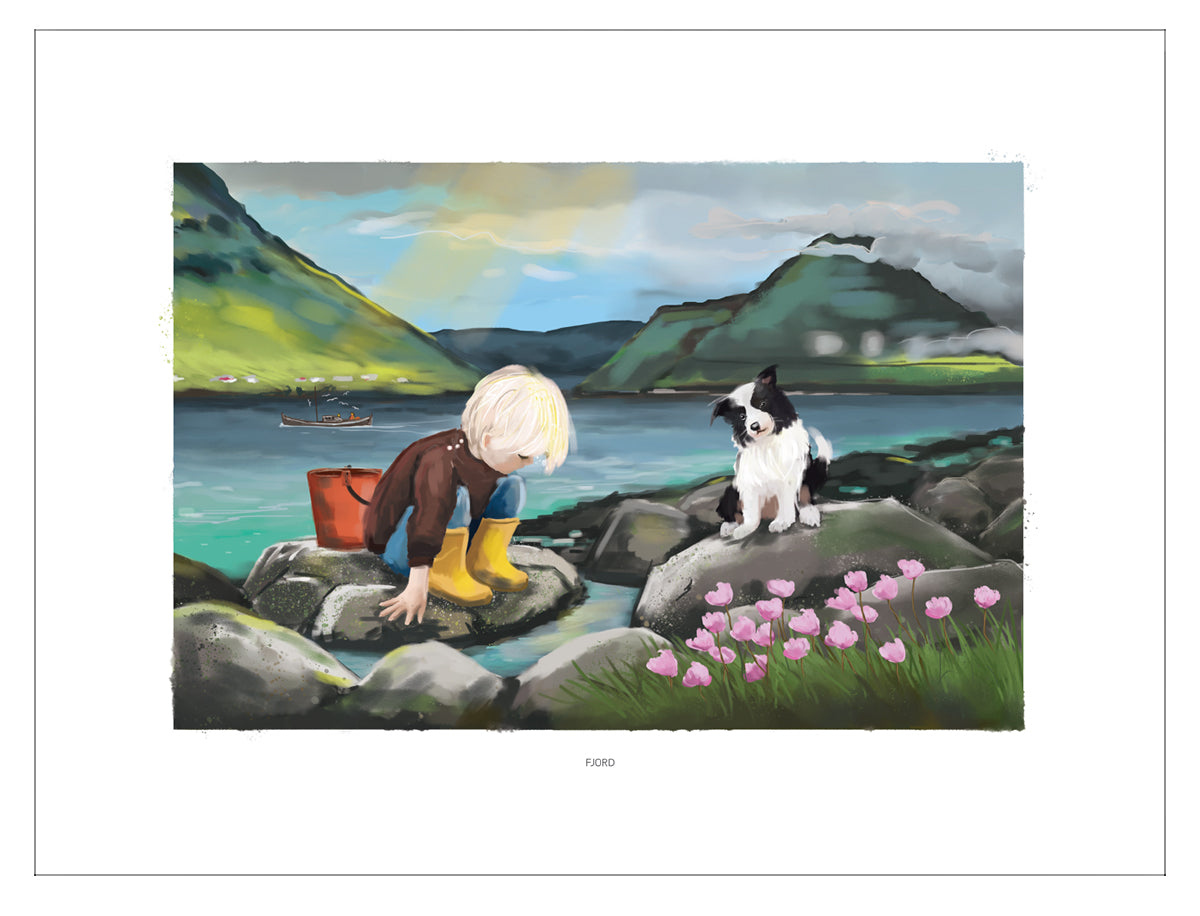 Plakat - Niðri í fjöru