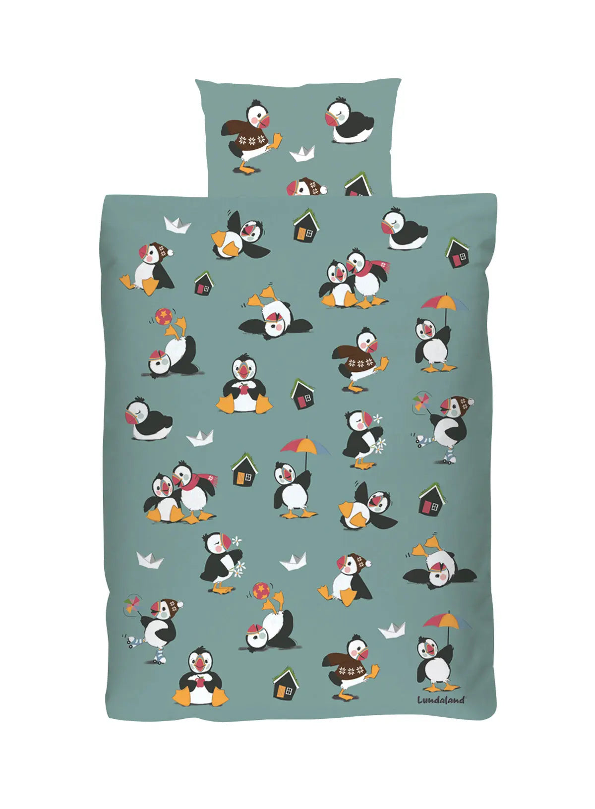 Junior Bed Linen - Green FJORD