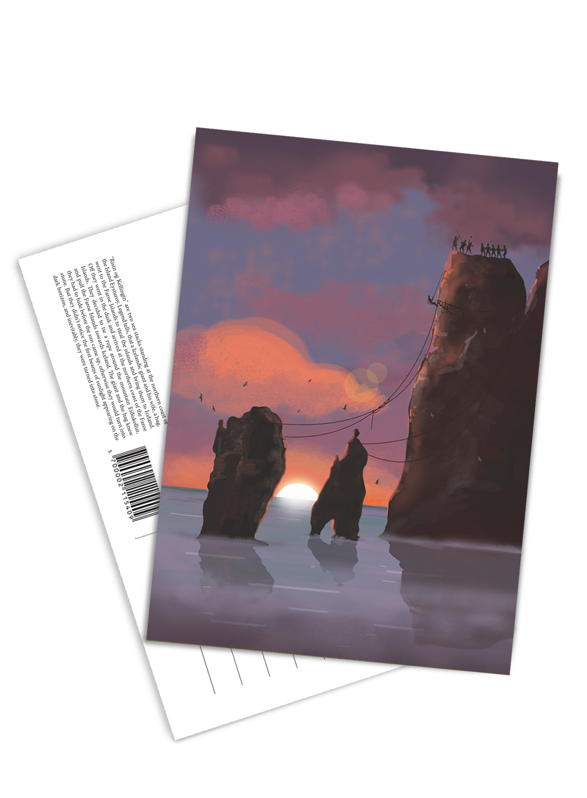 Postkort - Sólarris, gandakenda lötan