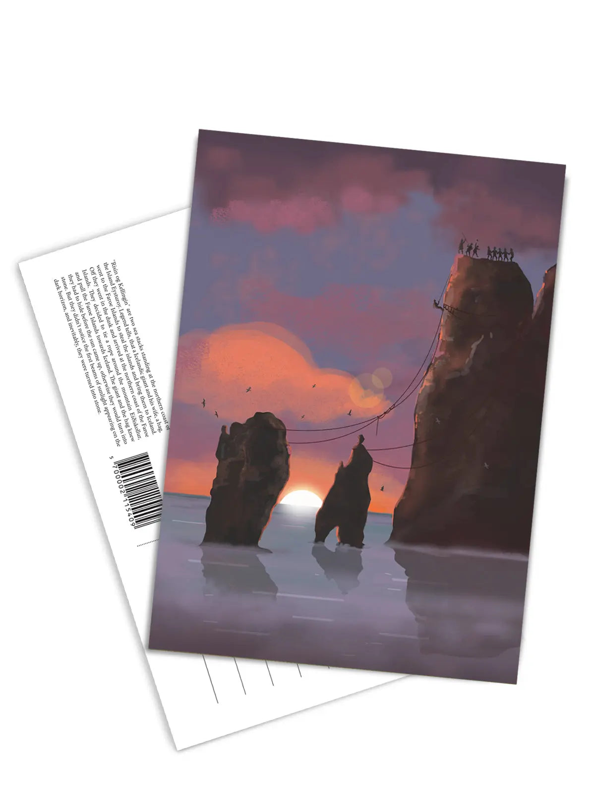 Postcard - Sólarris, gandakenda lötan FJORD