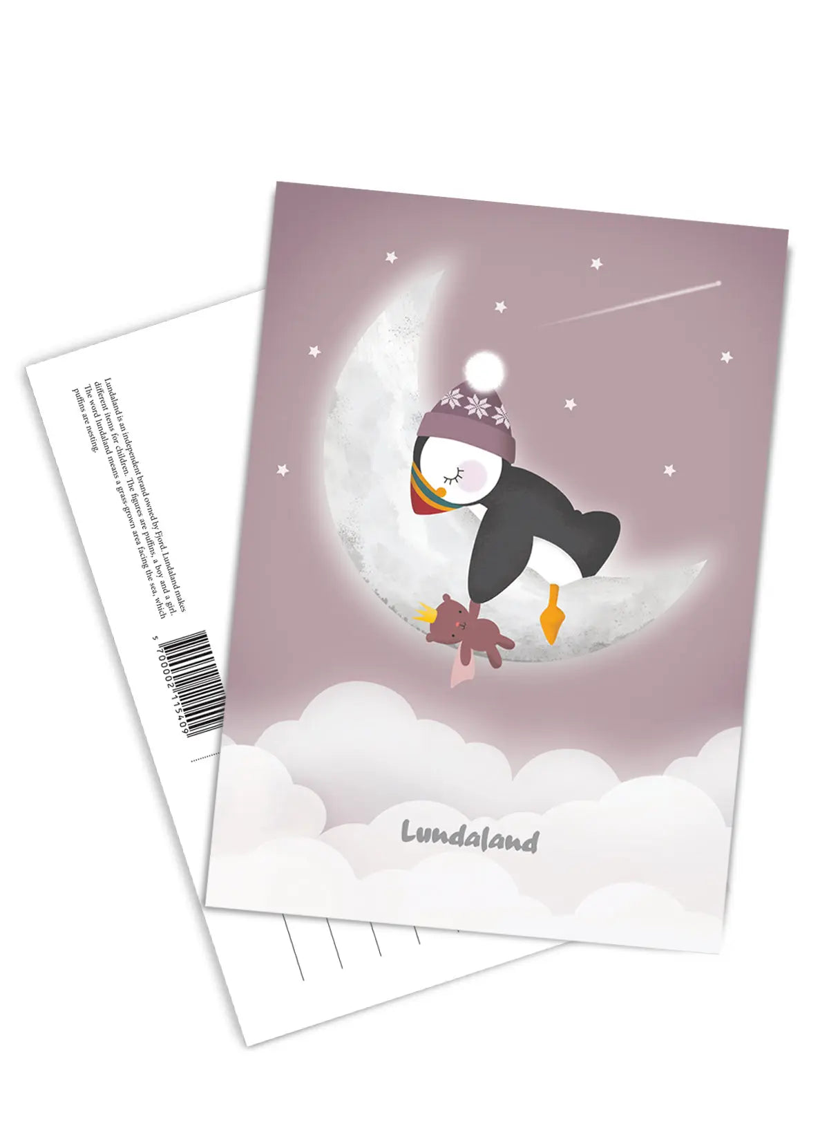 Postcard - Góða nátt lítla Lundadidda FJORD