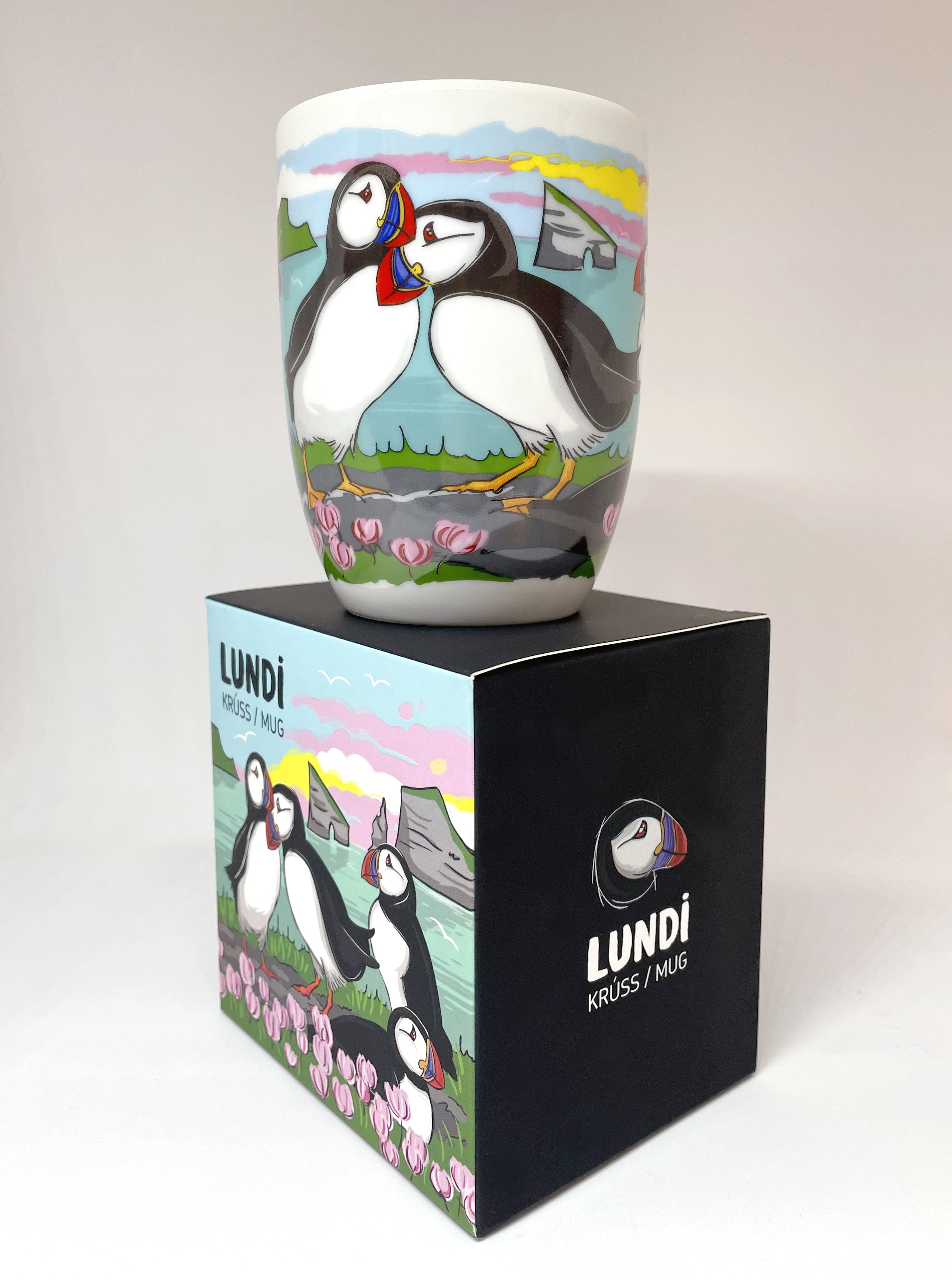 Puffin mug - Fine porcelain