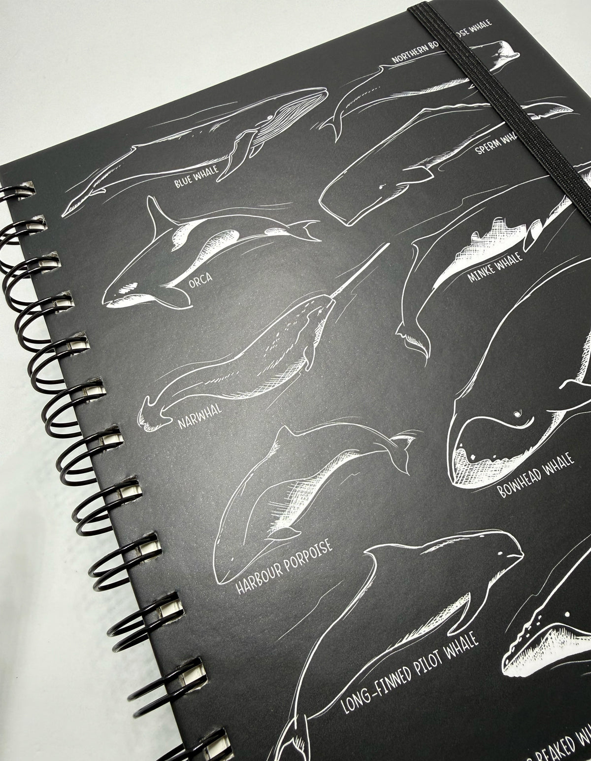 Notebook - Whales - Black