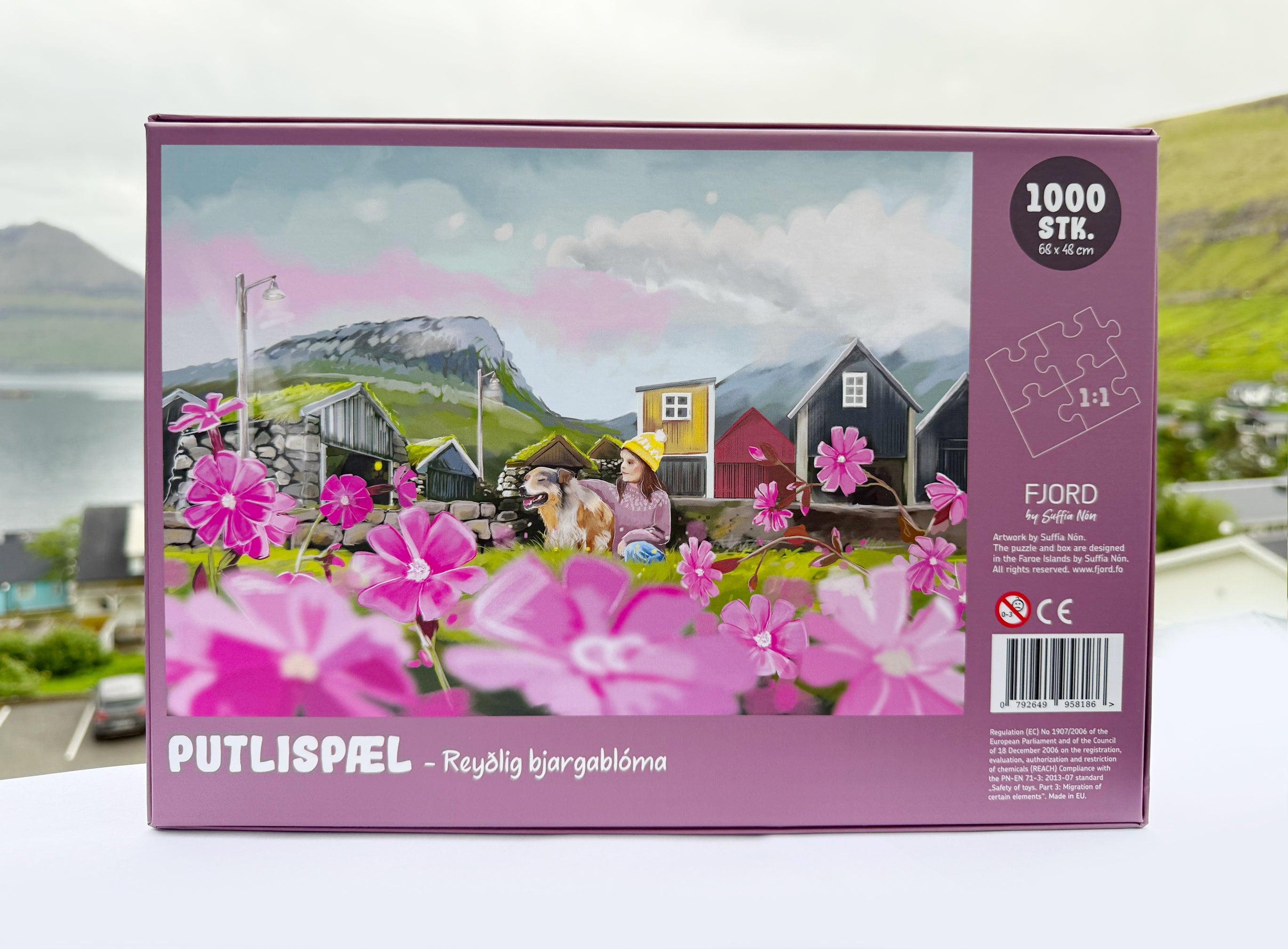 Puzzle 1000 pcs. - Reyðlig bjargablóma