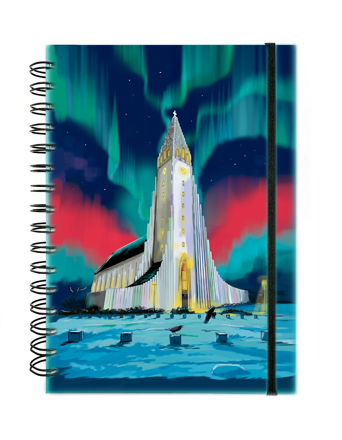 Notebook - Hallgrímskirkja Northern Light