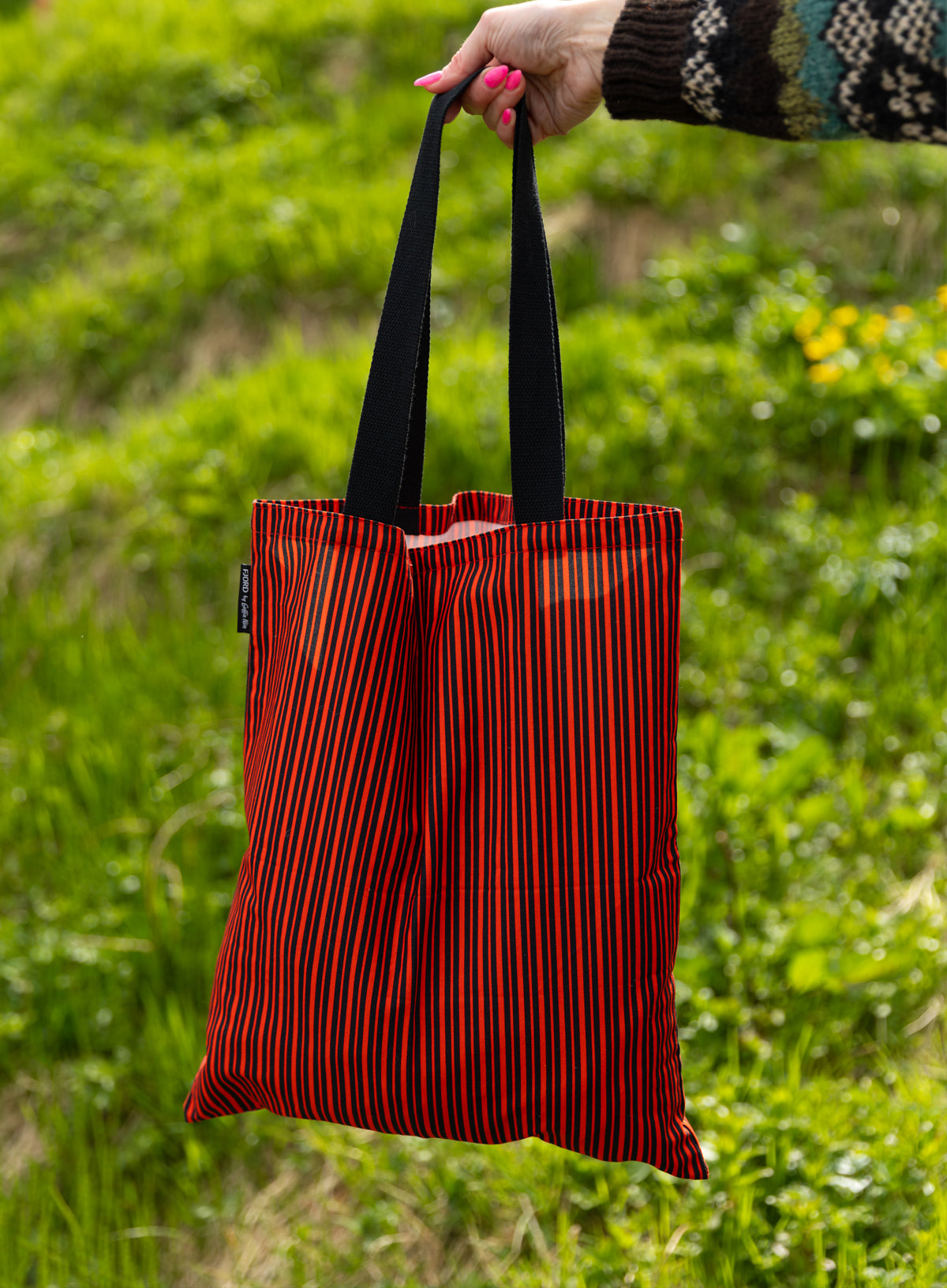 Tote bag - Reytt/svart