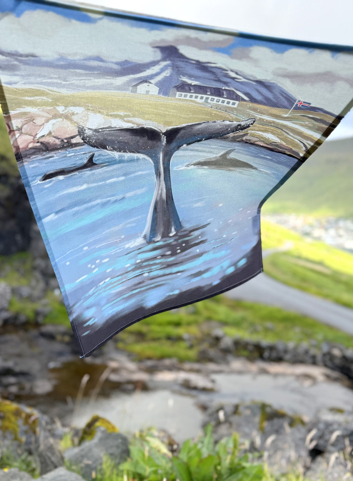 Tea towel - Viðey