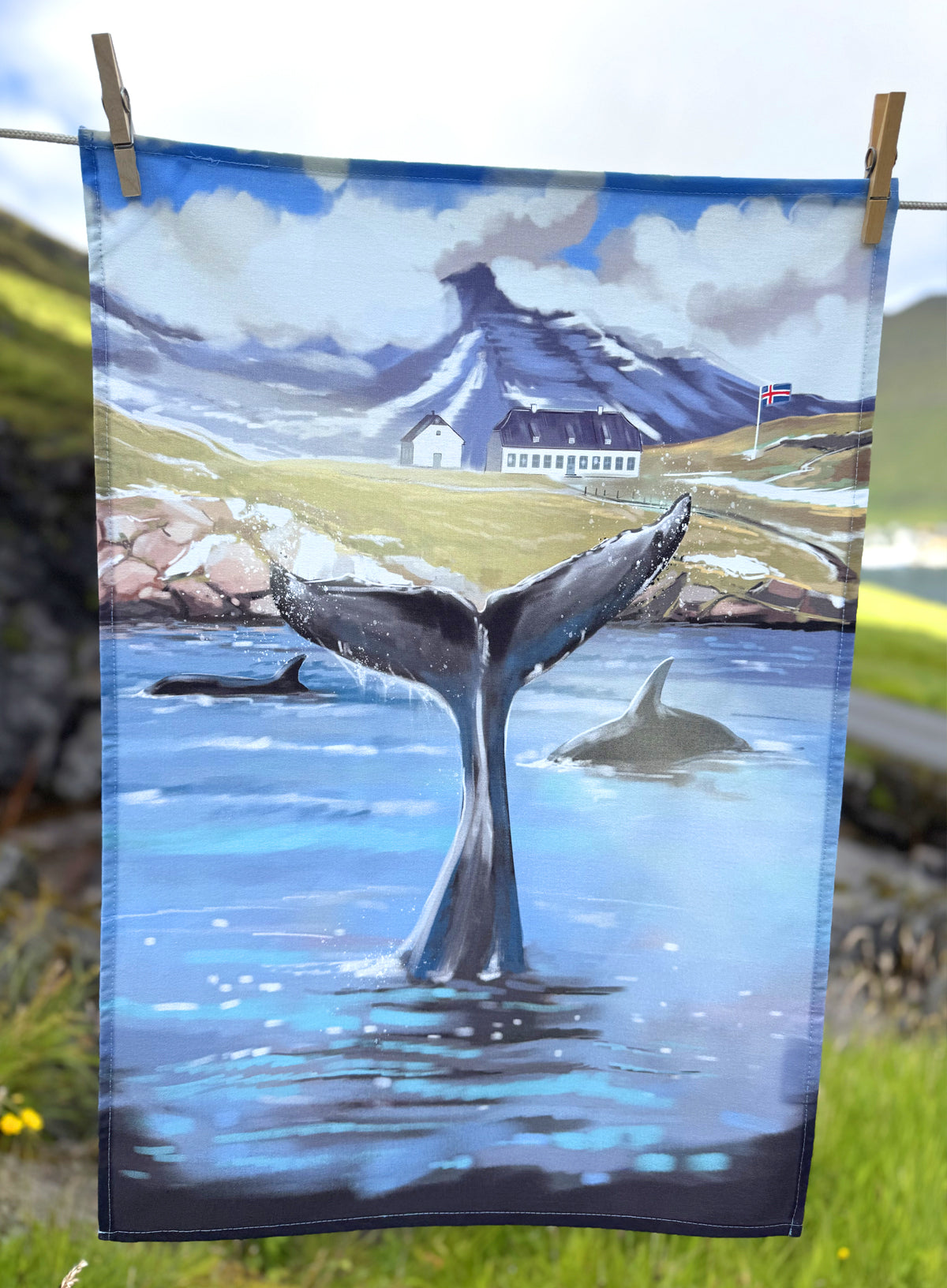 Tea towel - Viðey