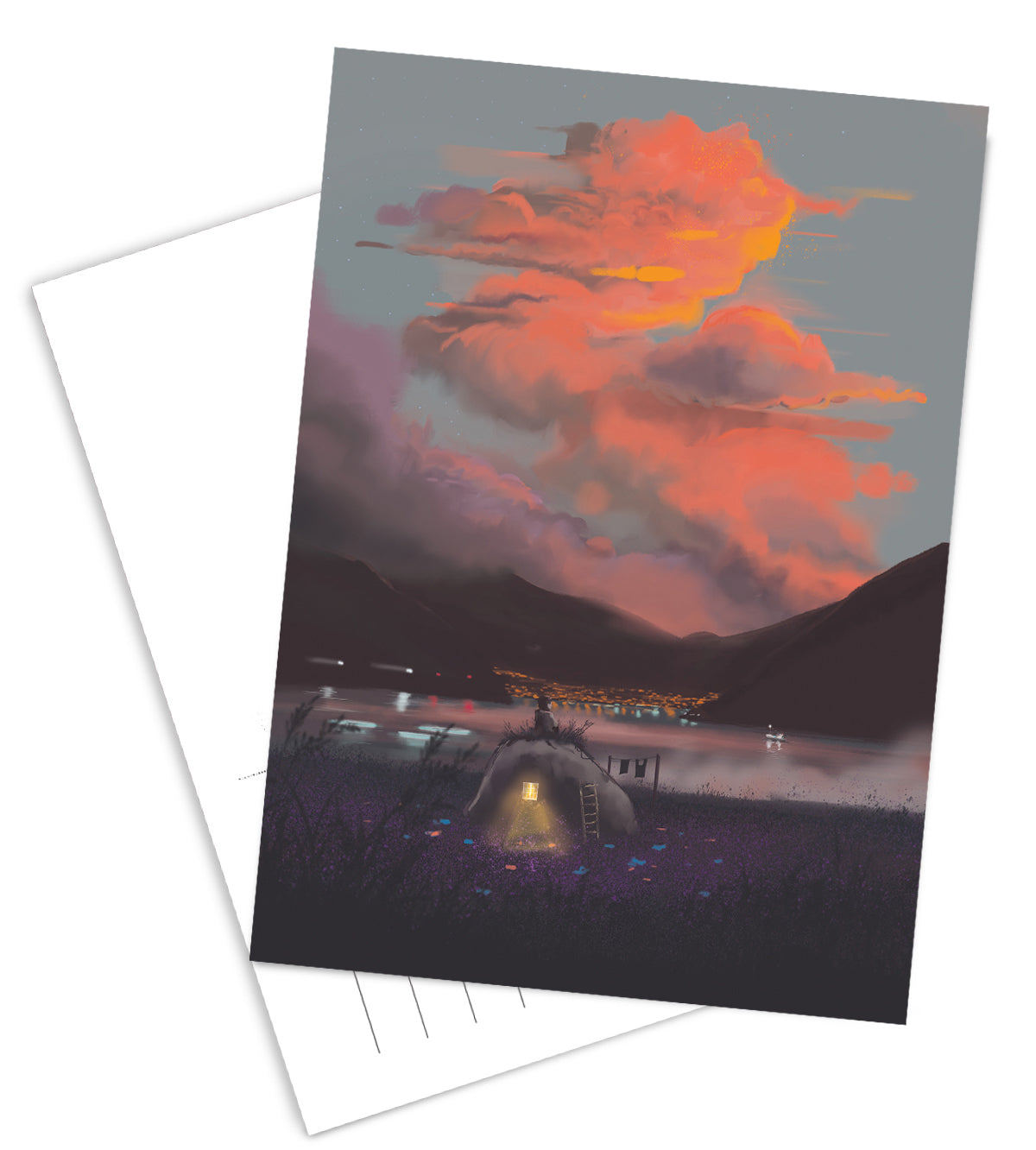 Postcard - Kvöldseta