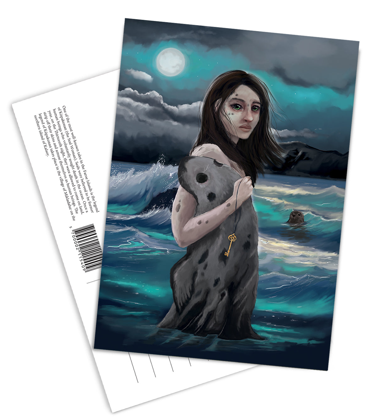 Postcard - Kópakonan
